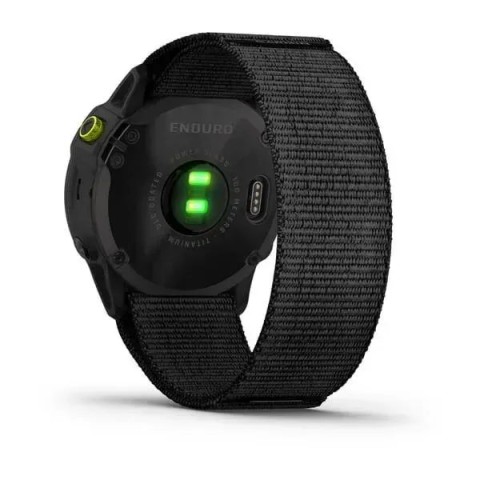Смарт-часы Garmin Enduro серые титановые DLC с черным нейлоновым ремешком UltraFit