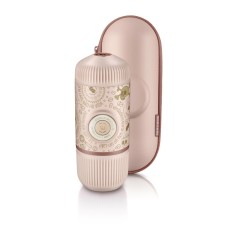 Портативна еспресо-кавоварка Wacaco Nanopresso зелена з чохлом, механічна, для меленої кави