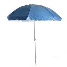 Парасолька пляжна СИЛА з нахилом 2,2м і клапаном посилена з гвинтом (28/32) блакитний