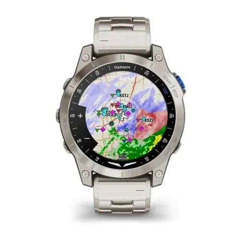 Смарт-часы Garmin D2 Mach 1 с титановым браслетом