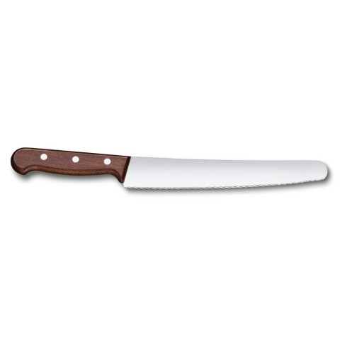 Кухонний ніж Victorinox Wood Bread&Pastry лезо 22см хвил. з дерев. ручкою у подар.упак.