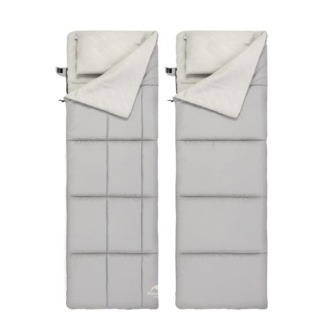 Спальний мішок двомісний Naturehike NH21MSD05, блакитний