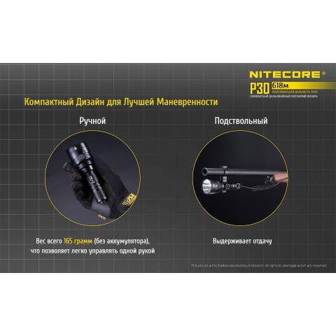 Фонарь Nitecore P30