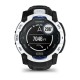 Смарт-годинник Garmin Instinct 3 (50 мм) Solar білий камінь/чорний/синя блискавка