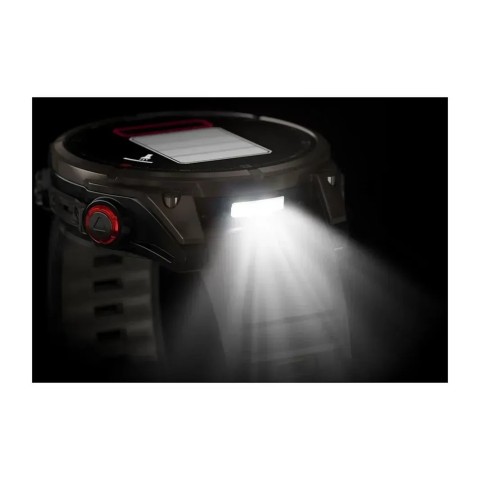 Смарт-часы Garmin fenix 8 Pro AMOLED (47 мм) Sapphire карбоново-серый DLC титан с каштановым кожаным ремешком