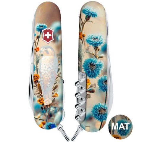 Ніж Victorinox Huntsman Ukraine 91мм,15функ ,Шляхетний Сокіл