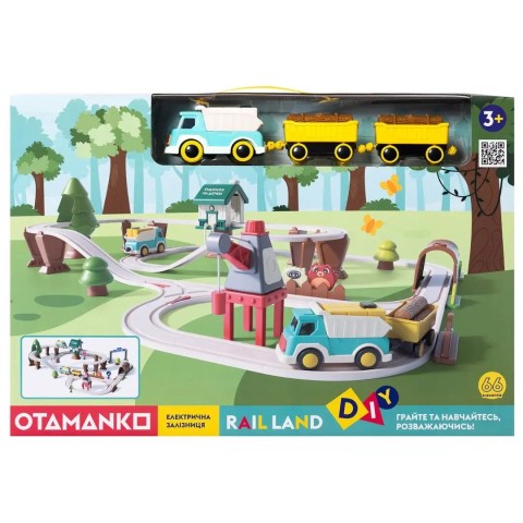 Ігровий набір OTAMANKO RAIL LAND електрична залізниця, 66 деталей