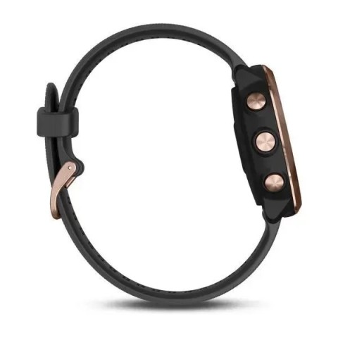 Смарт-часы Garmin Forerunner 645 Music розово-золотистые с черным ремешком