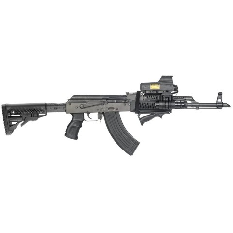 Приклад телескопічний FAB для AK 47, полімер, зелений