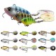 Тейл-спиннер Savage Gear Fat Tail Spin 55mm 9.0g Blue Silver