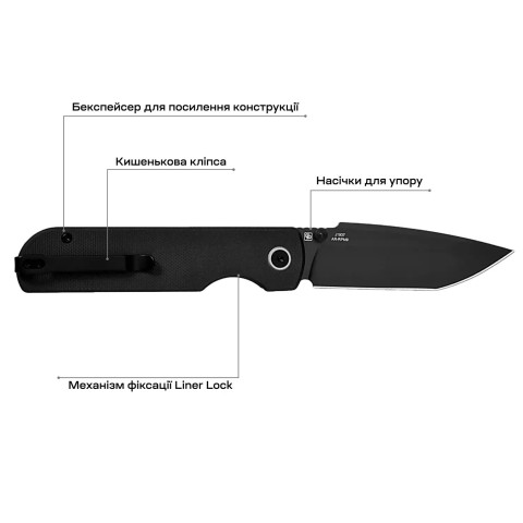 Нож CJRB Nova Black PVD