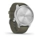 Смарт-часы Garmin vivomove Style с серебристым корпусом и торфяным ремешком