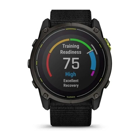 Смарт-годинник Garmin Enduro 3 з чорним нейлоновим ремінцем