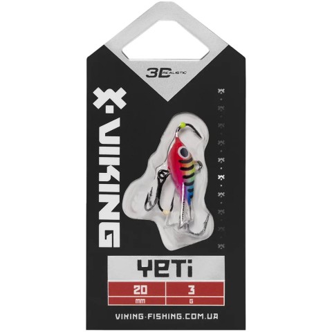 Балансир Viking Fishing Yeti Ice Jig 20mm 3.0g #24 Brave Perch