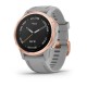 Смарт-годинник Garmin fenix 6S Pro Sapphire рожево-золотистий з сірим ремінцем