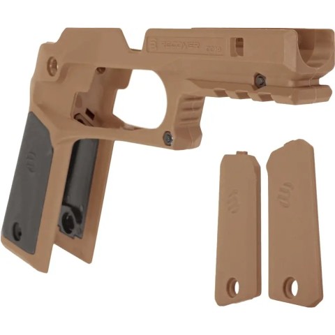 Накладки на рукоять Recover Tactical CC3P Tan для 1911 Black/Tan