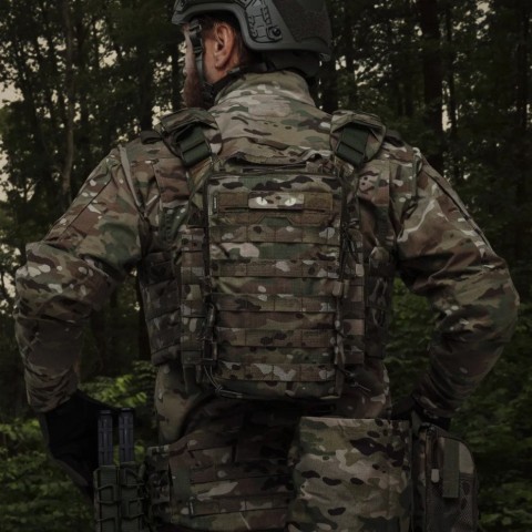 Тактичний рюкзак Ukrarmor на 10 л. Кріплення Molle. Cordura 1000D Мультикам