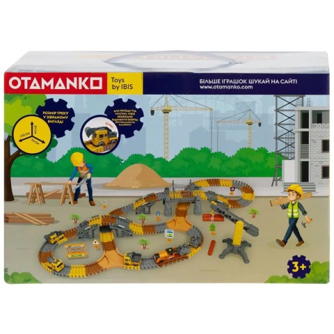 Игровой набор OTAMANKO Автотрек Удивительные приключения: Строительная площадка, 281 деталь