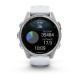 Garmin Fenix 8 AMOLED (43 мм) сріблястий/білий камінь
