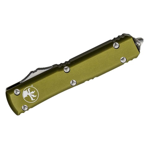 Нож Microtech Ultratech Gen IV OTF D/E серрейтор Stonewash OD Green
