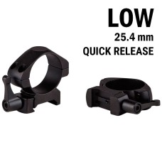 Кріплення для прицілу KONUS STEEL-QR Швидкоз'ємні кільця 25.4мм (низькі)