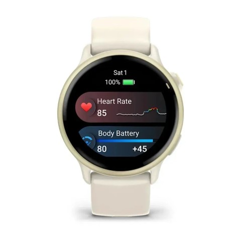 Смарт-часы Garmin vivoactive 6 золотистый/слоновая кость