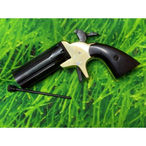 Derringer Revolver 8-shot Brass-Stell