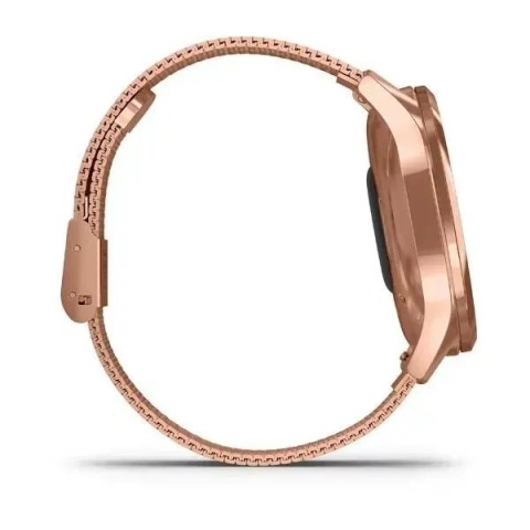 Смарт-годинник Garmin vivomove Luxe із рожево-золотистими корпусом та ремінцем