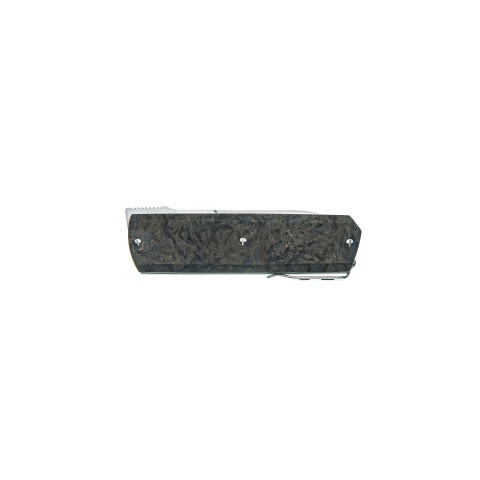 Нож Maserin Silver, Elmax, fat carbon, черно-золотистый