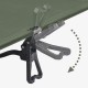 Ліжко складане Naturehike XJC08 CNK2550WS020, поліестер, алюміній, чорний