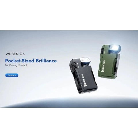 Фонарь Wuben G5 Keychain Compact Flashlight 400 Lum green