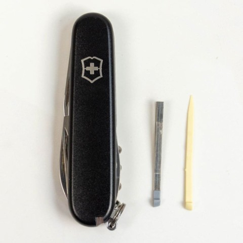 Ніж Victorinox Spartan Mat 91мм,12функ,чорн.мат,штоп
