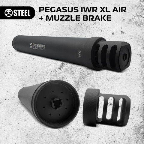 PEGASUS IWR XL AIR + дульне гальмо, .308 / 1/2x28