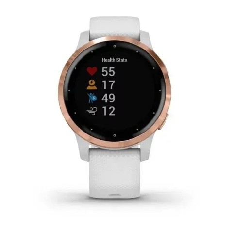Смарт-годинник Garmin vivoactive 4S білий з рожево-золотистим безелем