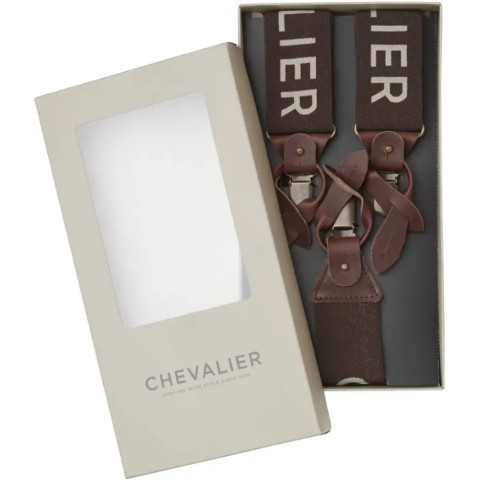 Подтяжки Chevalier Logo Suspenders One size Brown