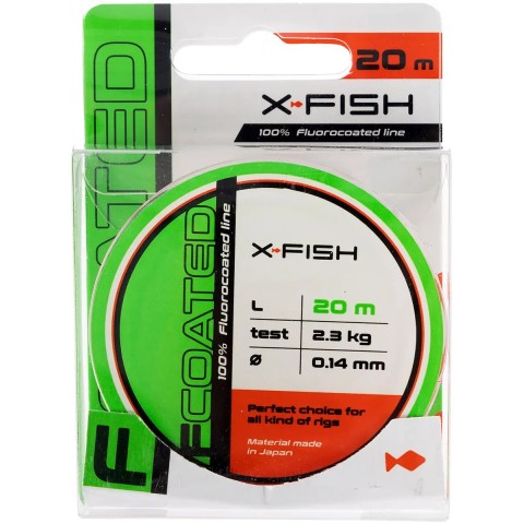 Флюорокарбон X-Fish FCoated 20m 0.14mm 2.3kg