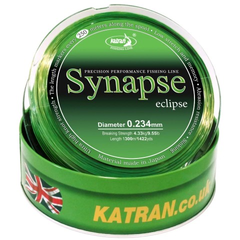 Леска Katran Synapse Eclipse 1300m (neon-black) 0.234mm 9.55lb