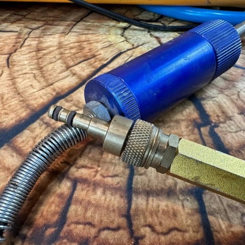 Пневматична гвинтівка (PCP) ZBROIA Хортица 450/220 (коричневий) з ОП  Б/У