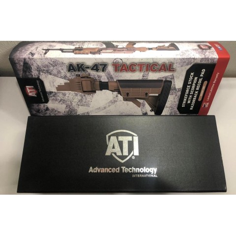 Приклад AK-47 / AK-74 / Strikeforce Folding Push Stock Sand ATI