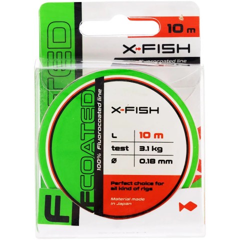 Флюорокарбон X-Fish FCoated 10m 0.18mm 3.1kg