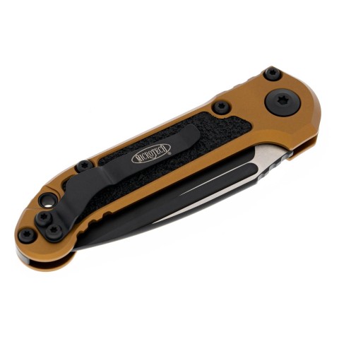 Нож Microtech L.U.D.T.,  чорний клинок, руків'я  tan