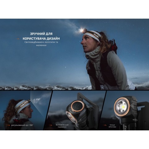 Ліхтар налобний з червоним світлом Fenix HM23 V2.0 300 лм