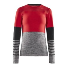 Fuseknit Comfort Blocked RN LS Woman