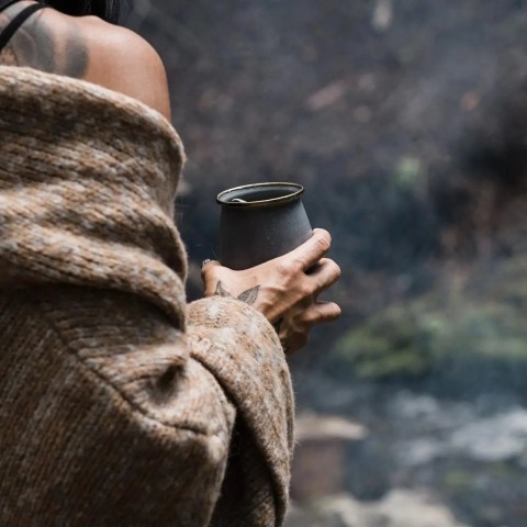 Набор чашек Barebones Enamelware Dining 2 шт slate grey