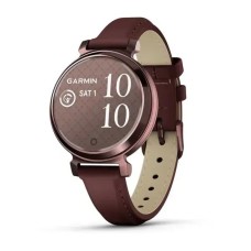 Смарт-годинник Garmin Lily 2 Classic темно-бронзовий із шовковичним шкіряним ремінцем