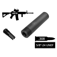 2в1 пламегасник+глушник AFTactical S44AFC24 Compact, .308, 5/8x24 UNEF, AR10