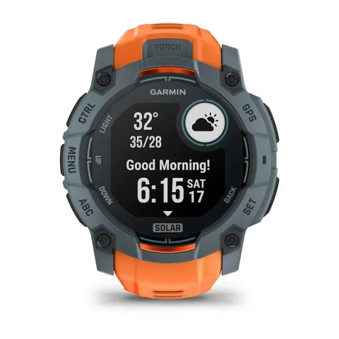 Смарт-годинник Garmin Instinct 3 (50 мм) Solar сутінковий/сонячний