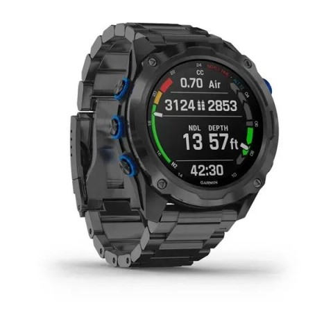 Смарт-часы Garmin Descent Mk2i титановые серые DLC с титановым ремешком (в комплекте с Descent T1)