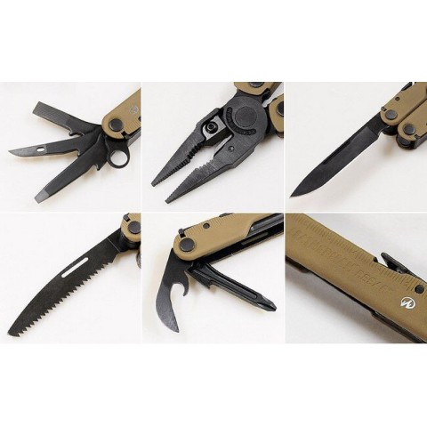 Мультиінструмент Leatherman Rebar Coyote, картонна коробка, синтетичний чохол