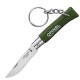 Ніж-брелок Opinel Keychain №4 Inox зелений (002054)